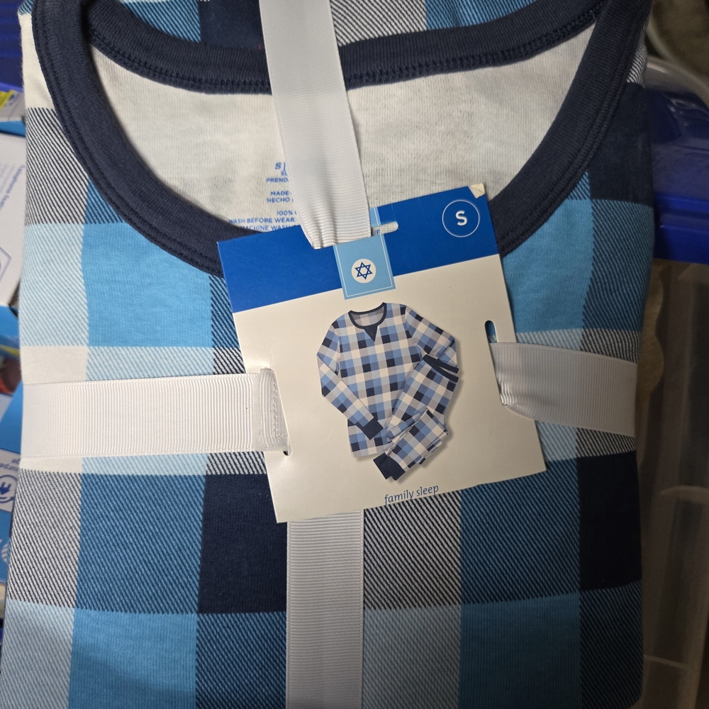 Blue Plaid Sleeveless Top